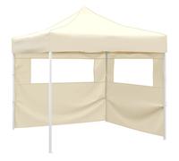 vidaXL Tente Pliable 2 Parois 291x291x315 cm Crème Terrasse Patio Tonelle de Jardin 44960
