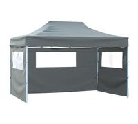 vidaXL Tente Pliable avec 3 parois 431x291x315 cm Anthracite