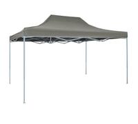 vidaXL Tente pliable escamotable Jardin Tonelle Pavillon 3 x 4,5 m Anthracite
