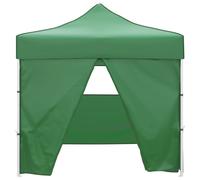 Tente pliable verte 3 x 3 m avec 4 parois