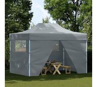 Tente pliable - vidaXL - 3 x 4,5 m - Anthracite - 4 parois latérales - Résistante à l'eau