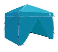 vidaXL Tente Pop-Up Événement Bleue en Tissu Oxford 250 x 250 x 227 cm, Installation Rapide, Abri avec Sac de Transport, Cadre Résistant, Élégance Spacieuse pour Fêtes et Mariages, Abri Durable, Desi