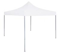 Vidaxl Tente Réception Pliable Professionnelle 2x2 M Acier Blanc Blanc