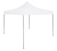 Vidaxl Tente Réception Pliable Professionnelle 2x2 M Acier Blanc Blanc