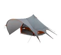 vidaXL Tente tipi avec toit gris et orange 600 x 600 x 347 cm