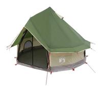vidaXL Tente Tipi 4 personnes en polyester vert et acier