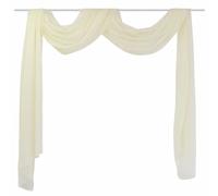 vidaXL Tenture fine en voile transversal 140 x 600 cm Crème