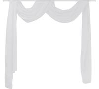 vidaXL Tenture fine en voile transversale 140 x 600 cm blanc