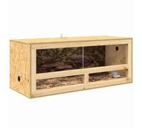 vidaXL Terrarium en OSB 100×40×40 cm Marron – Longue durée de vie, beaucoup d'espace pour reptiles