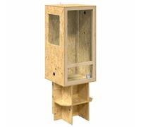 Vidaxl Terrarium Marron 50 X 50 X 130 Cm Osb