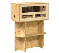 Vidaxl Terrarium Marron 60 X 30 X 80 Cm Osb