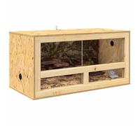 vidaXL Terrarium Marron 80 x 40 x 40 cm OSB, Table en Bois fabriquée, rectangulaire, Rustique, Durable, Parfaite pour la Maison, pour la Salle à Manger, Design Unique, Construction Solide