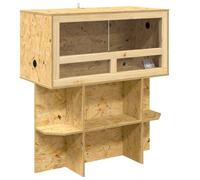 Vidaxl Terrarium Marron 80 X 40 X 90 Cm Osb