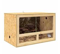 Terrarium en OSB - vidaXL - 80x50x50 cm - Marron - Longue durée de vie - Beaucoup d'espace - Convient pour reptiles