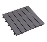 vidaXL Terrastegels 10 st 30x30 cm massief acaciahout greywash46586 Gris G