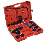 vidaXL Testeur de pression pour refroidissement et bouchon 18 pcs