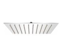 Tête de douche plongeante carrée en acier inoxydable 20x20 cm