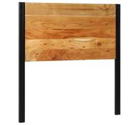 vidaXL Tête de lit 100 cm Bois Massif d'acacia et Fer, Panneau de tête de lit, tête de lit Simple, tête de lit Simple, tête de lit à Panneaux