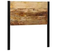 vidaXL Tête de lit 100 cm Bois Massif manguier et Fer, Panneau de tête de lit, tête de lit Simple, tête de lit Simple, tête de lit à Panneaux