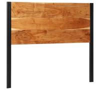 vidaXL Tête de lit 120 cm en acacia massif et fer – panneau – double – 4017548