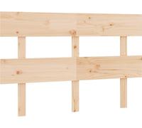 Tête de Lit Meuble de Chambre à Coucher Accessoire de Lit Double Tête de Cadre de Lit Intérieur 124x3x81 cm Bois Massif de Pin 819060