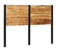 vidaXL Tête de lit 140 cm bois massif d'acacia et fer, tête de lit à panneau, tête de lit double, tête de lit pour lit 4017551