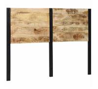 vidaXL Tête de lit 140 cm pour lit double – Bois manguier massif et fer – Mod. 4017549