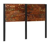 vidaXL Tête de lit 140 cm – Bois massif récupéré et fer – Panneau pour lit double