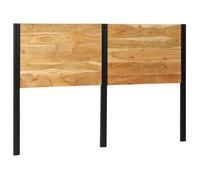 vidaXL Tête de lit 160 cm bois massif d'acacia et fer, tête de lit à panneau, tête de lit double, tête de lit pour lit 4017554