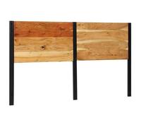 vidaXL Tête de lit 180 cm bois massif d'acacia et fer, tête de lit à panneau, tête de lit double, tête de lit pour lit 4017557