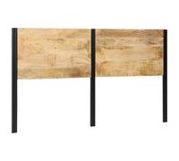 vidaXL Tête de lit 180 cm Bois Massif manguier et Fer