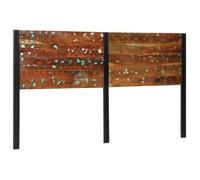 vidaXL Tête de lit 180 cm Bois Massif récupéré et Fer, tête de lit à Panneau, tête de lit Double, tête de lit pour lit Double, Panneau de tête de lit