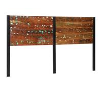 vidaXL Tête de lit 180 cm bois massif récupéré et fer, tête de lit à panneau, tête de lit double, tête de lit pour lit 4017556