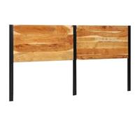 vidaXL Tête de lit 200 cm Bois Massif d'acacia et Fer, tête de lit à Panneau, tête de lit Double, tête de lit pour lit Double, Panneau de tête de lit