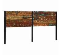 vidaXL Tête de lit 200 cm bois massif récupéré et fer