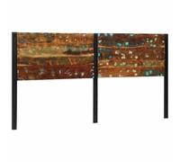 vidaXL Tête de lit 200 cm Bois Massif récupéré et Fer, tête de lit à Panneau, tête de lit Double, tête de lit pour lit Double, Panneau de tête de lit