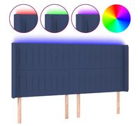 Tête de Lit à LED Gris Clair 103x16x78/88 cm Tissu Meuble de Chambre vidaXL