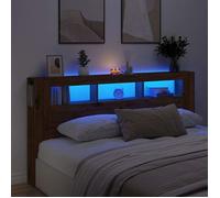 Vidaxl Tête De Lit À Led Chêne Artisanal 200x18,5x103,5 Cm Multicolore