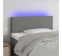 Vidaxl Tête De Lit À Led Crème 160x7x78/88 Cm Tissu