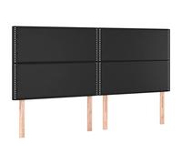 vidaXL Tête de Lit à LED Meuble de Chambre à Coucher Accessoire de Lit Double Tête de Cadre de Lit Intérieur Noir 3122380
