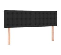 vidaXL Tête de Lit à LED Meuble de Chambre à Coucher Accessoire de Lit Double Tête de Cadre de Lit Intérieur Noir 3121702