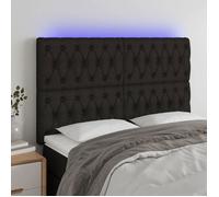 vidaXL Tête de lit à LED Meuble de chambre pour lit double Noir 3122768