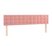 vidaXL Tête de lit à LED Velours 180x5x78/88 cm Rose