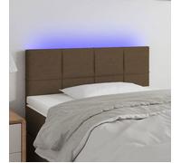 Tête de Lit à LED Gris Foncé 80x5x78/88 cm Tissu Meuble de Chambre vidaXL