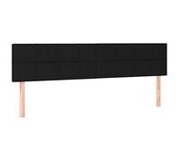 vidaXL Tête de lit LED pour lit double – Tissu noir 180x5x78/88 cm