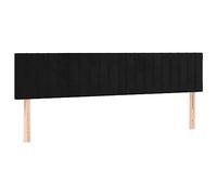 vidaXL Tête de lit à LED Noir 180x5x78/88 cm Velours