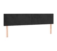 vidaXL Tête de lit à LED Noir 180x5x78/88 cm Velours