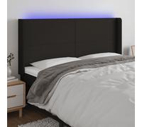Tête de Lit à LED Gris Foncé 83x16x78/88 cm Tissu Meuble de Chambre vidaXL