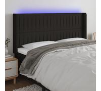 Tête de Lit à LED Gris Clair 103x16x78/88 cm Tissu Meuble de Chambre vidaXL