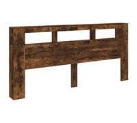 Vidaxl Tête De Lit À Led Chêne Fumé 220x18,5x103,5cm Bois D'ingénierie Multicolore